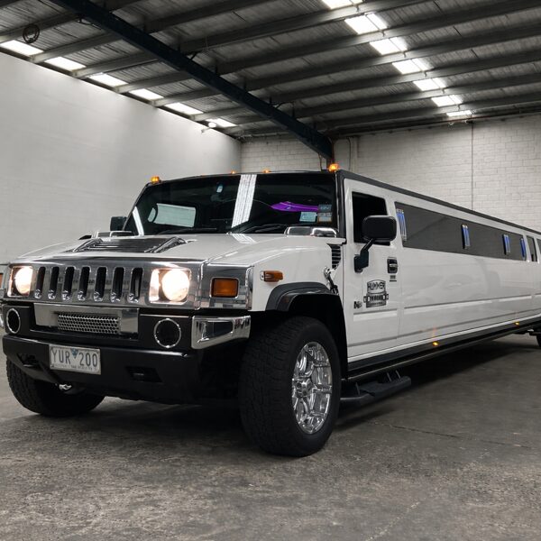 Hummer H2 White 16 Seater