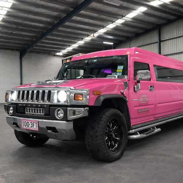 Hummer H2 Pink 24 Seater Biggest Hummer Worldwide